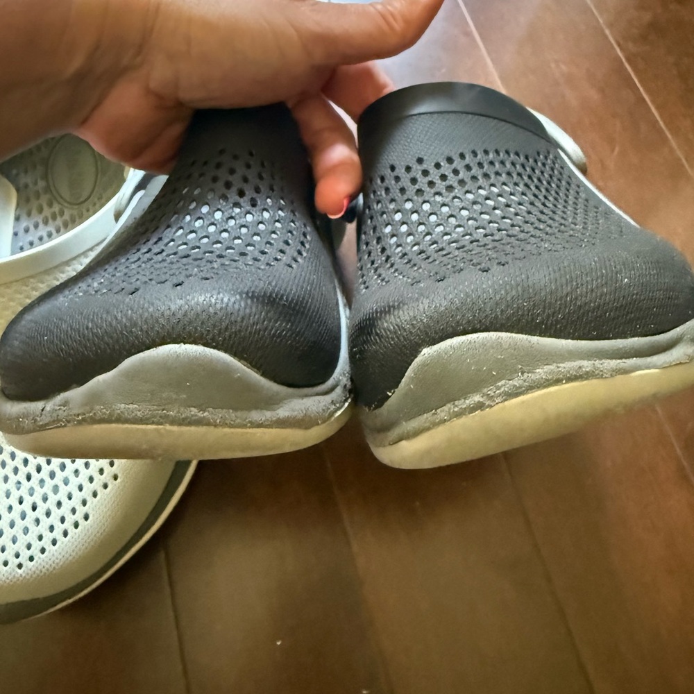 CROCS Shoes - 2 pair, one Black and one Gray - Picture 10 of 15